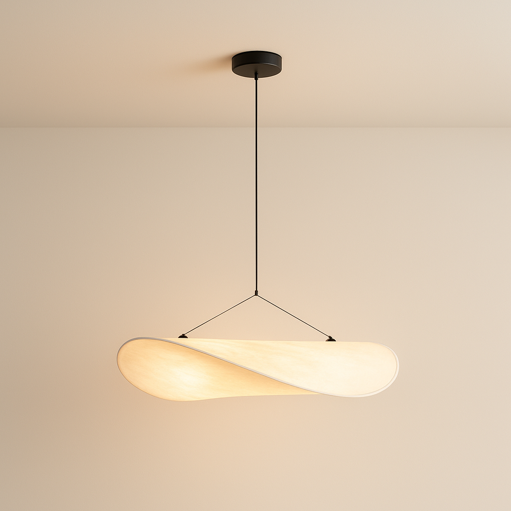 CalmAura Hanging Pendant Light For Serene Spaces With Soft Diffused Illumination And Calm Ambience