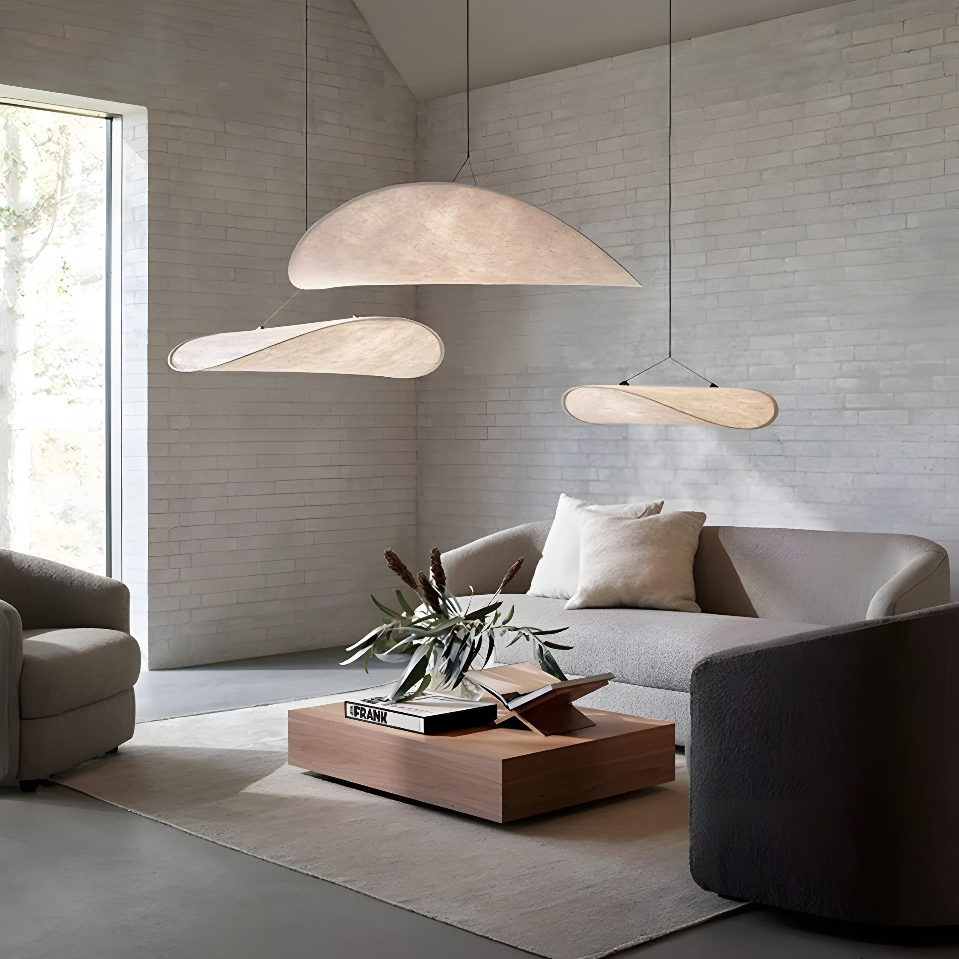 CalmAura Hanging Pendant Light For Serene Spaces With Soft Diffused Illumination And Calm Ambience