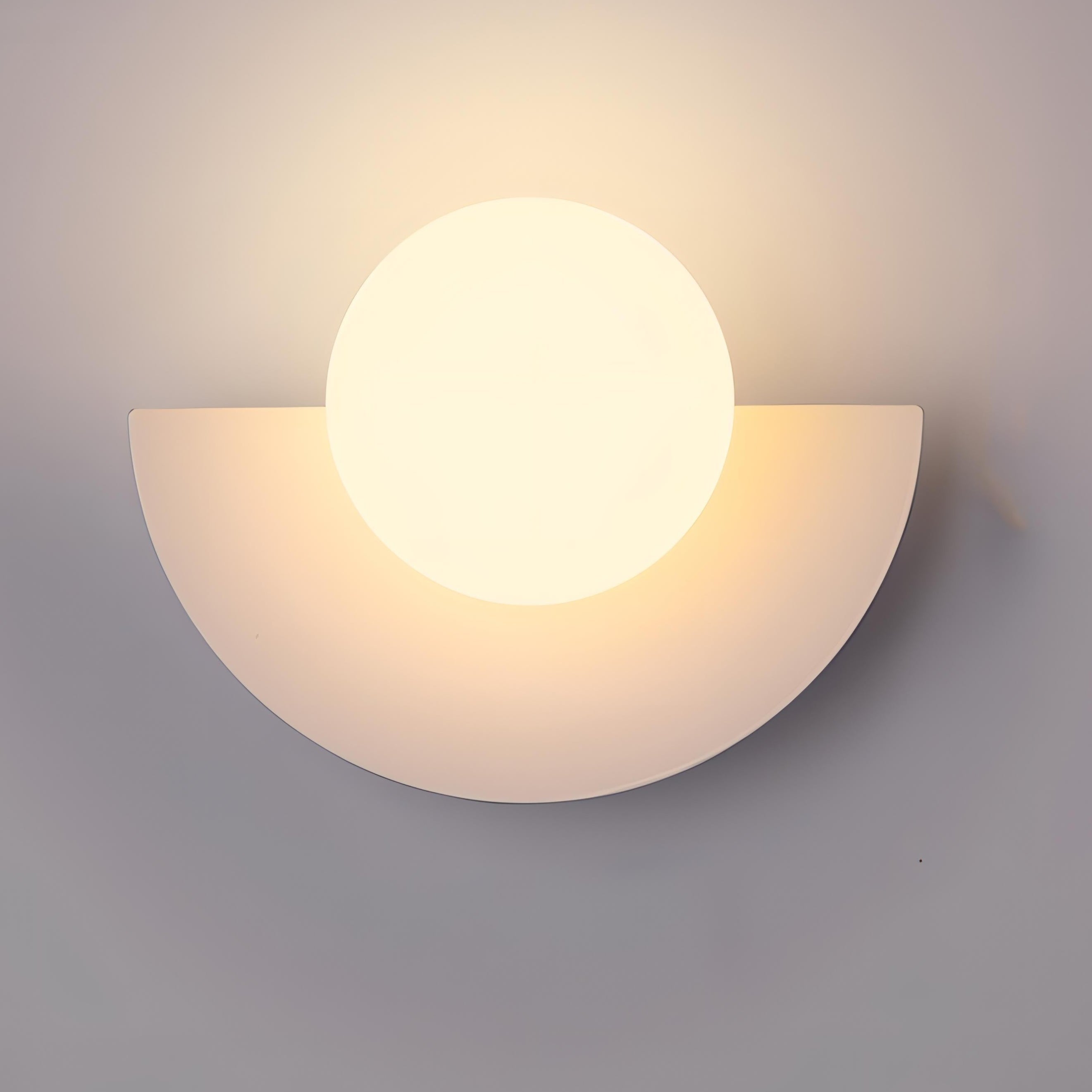 ArcHalo Indoor Semicircular Wall Light Featuring Integrated LED For Home Use, Contemporary Style