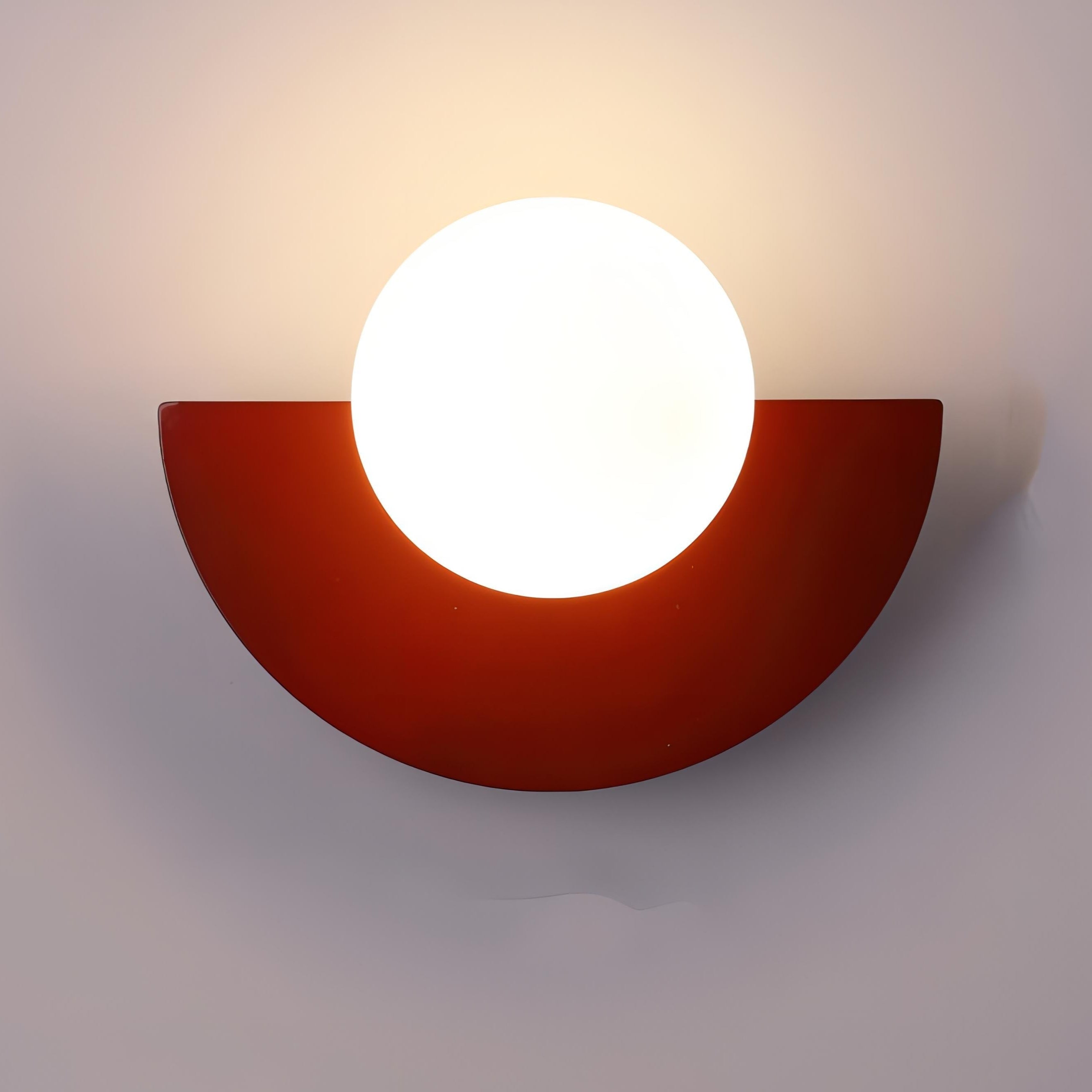 ArcHalo Indoor Semicircular Wall Light Featuring Integrated LED For Home Use, Contemporary Style