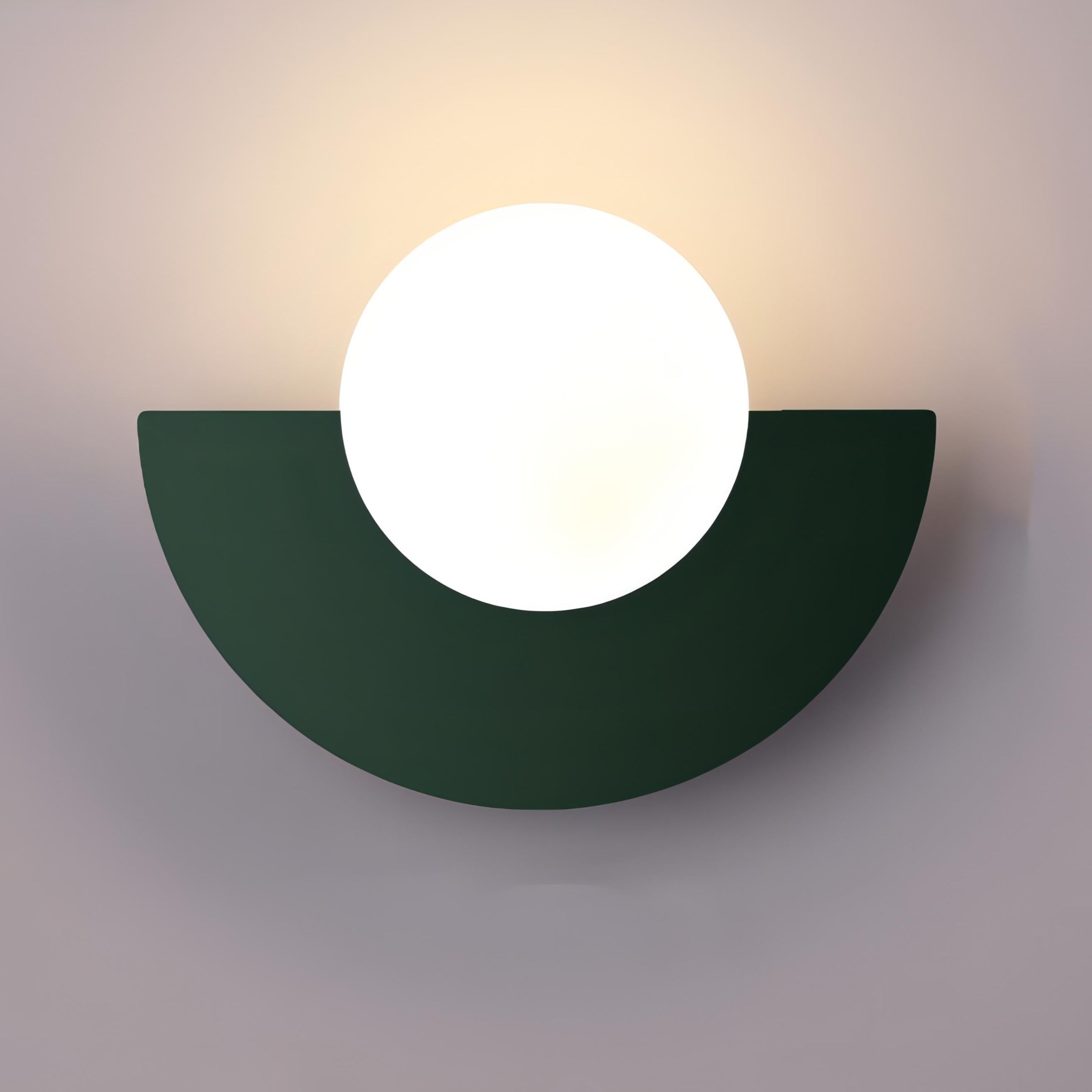 ArcHalo Indoor Semicircular Wall Light Featuring Integrated LED For Home Use, Contemporary Style