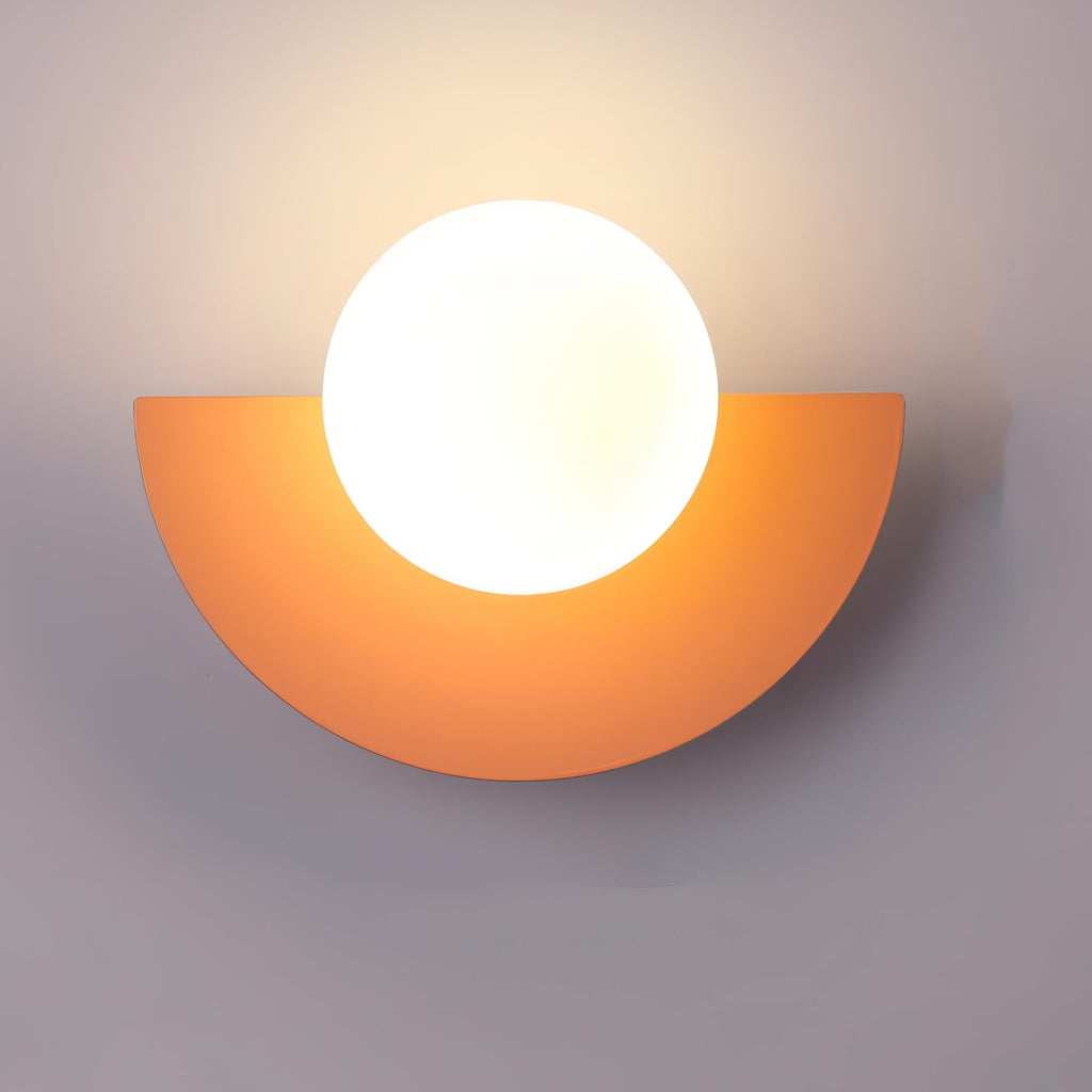 ArcHalo Indoor Semicircular Wall Light Featuring Integrated LED For Home Use, Contemporary Style