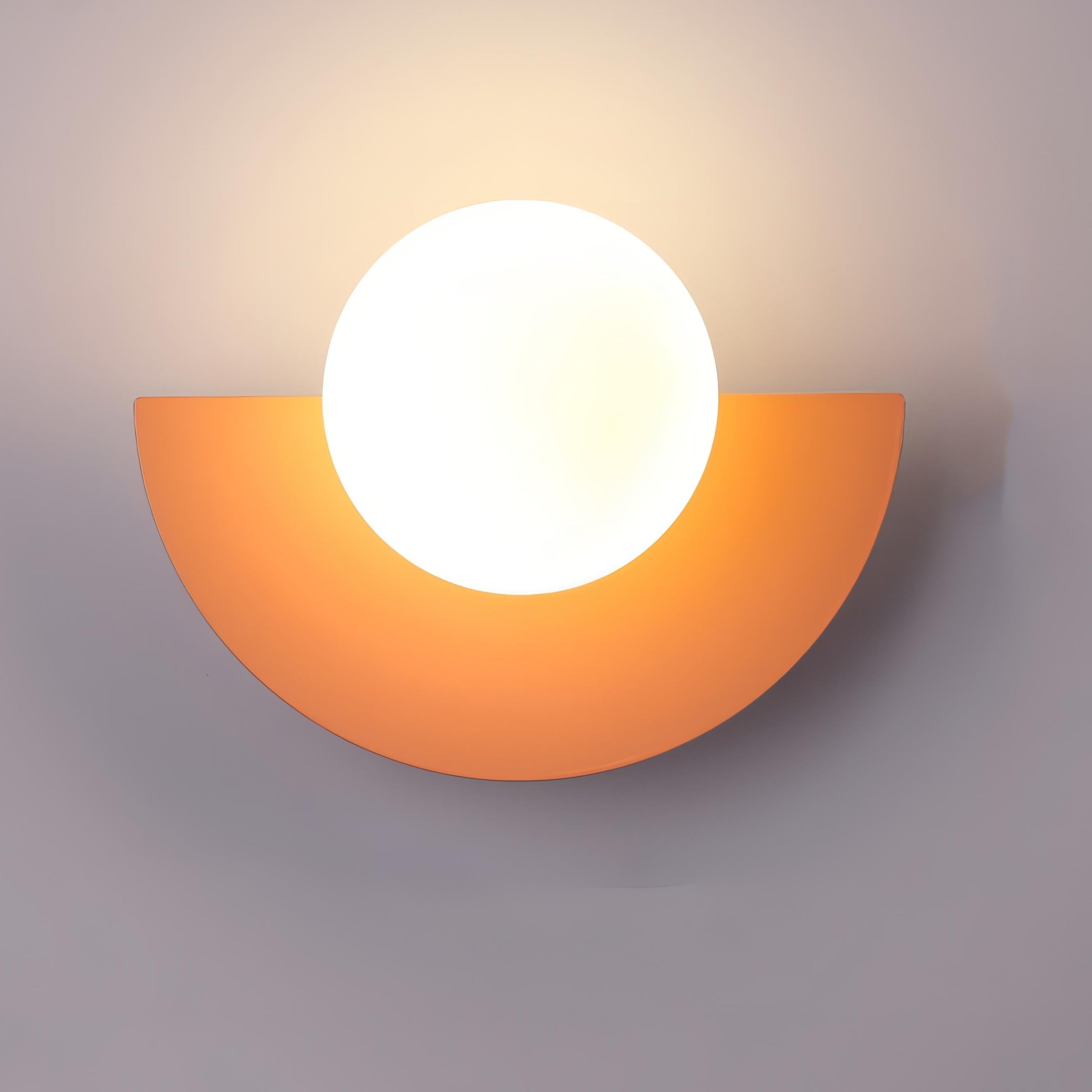 ArcHalo Indoor Semicircular Wall Light Featuring Integrated LED For Home Use, Contemporary Style
