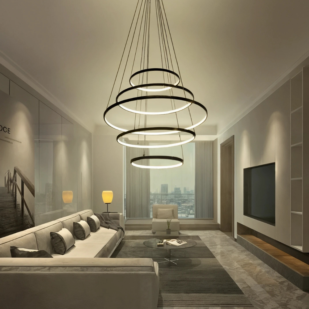 LuminaForge Customizable Contemporary Chandelier For Distinctive Lighting To Elevate Home Decor Ambience