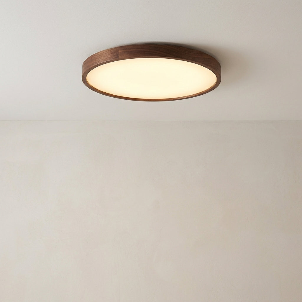 Dark Wood Ceiling Light From Aurel With Natural Light Look For Warm, Calm Interiors