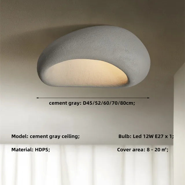 Kairoa Ceiling Light With Japanese Inspired Glow And Wabi Sabi Ambience Soft Ambient Glow For Relaxing Spaces