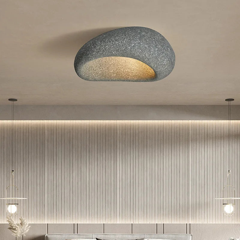 Lumori Hikariwabi Ambient Ceiling Light With Soft Glow For Japandi Interiors In Earthy Tones
