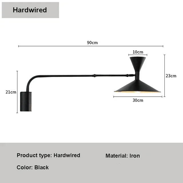 Nymera Minimalist Wall Lamp With Rotating Arm Reading Light Ambient Glow Sleek Modern Design