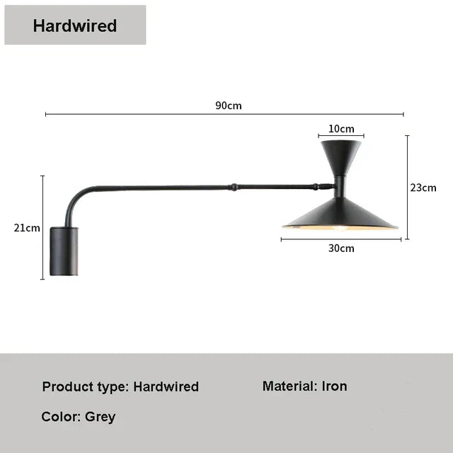 Nymera Minimalist Wall Lamp With Rotating Arm Reading Light Ambient Glow Sleek Modern Design