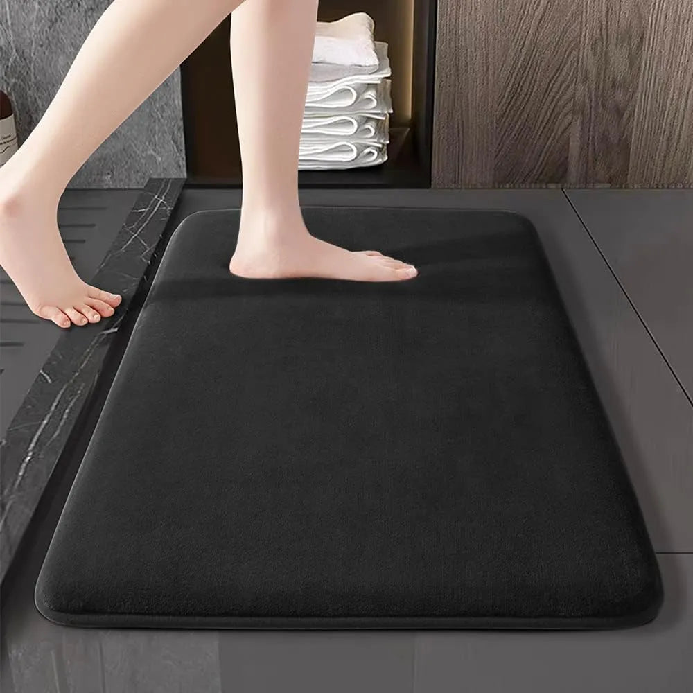 Nordic Velvet Bath Mat — Ultra Absorbent Anti-Slip Comfort