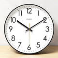 Nordic Minimalist Wall Clock — Silent Quartz Sweep Movement