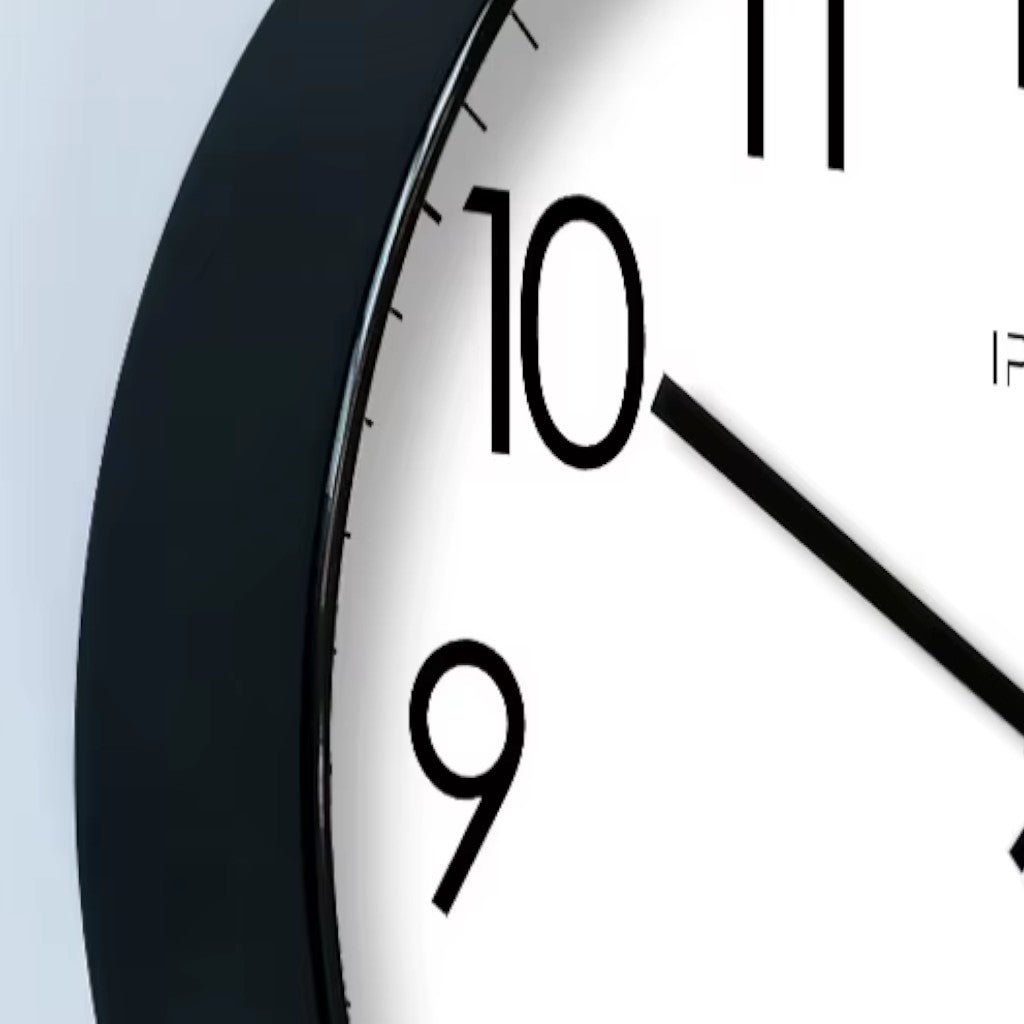 Nordic Minimalist Wall Clock — Silent Quartz Sweep Movement