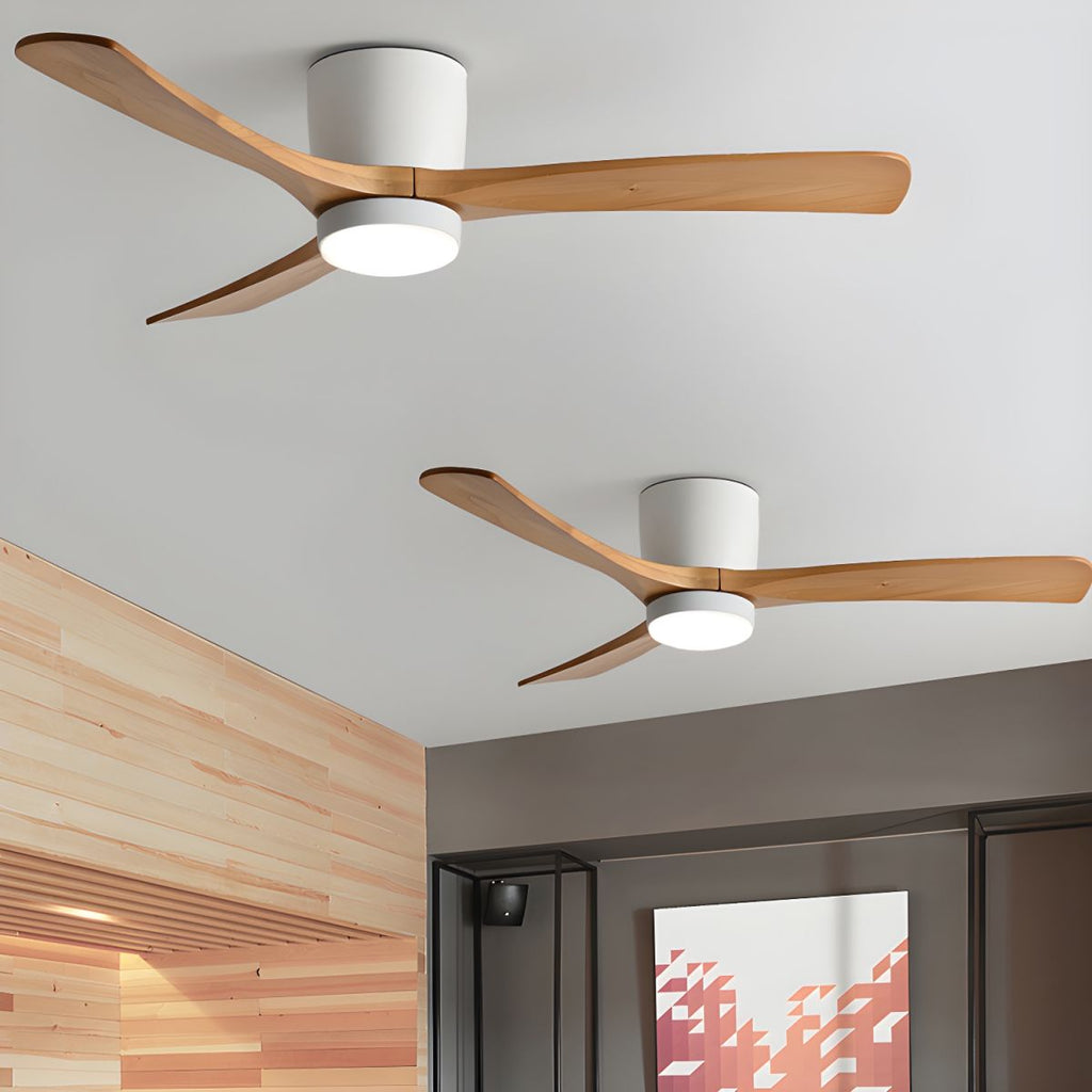 Everwood Nordic Ceiling Fan With Integrated LED Light, Available In 42 And 48 Inch Diameters