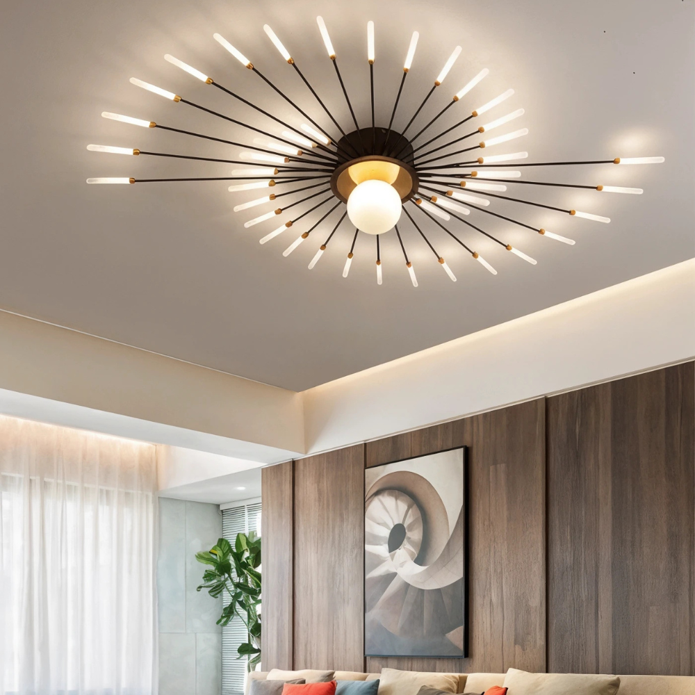 Aeris Chandelier With Contemporary Minimalist Design For Living Areas And Bedrooms