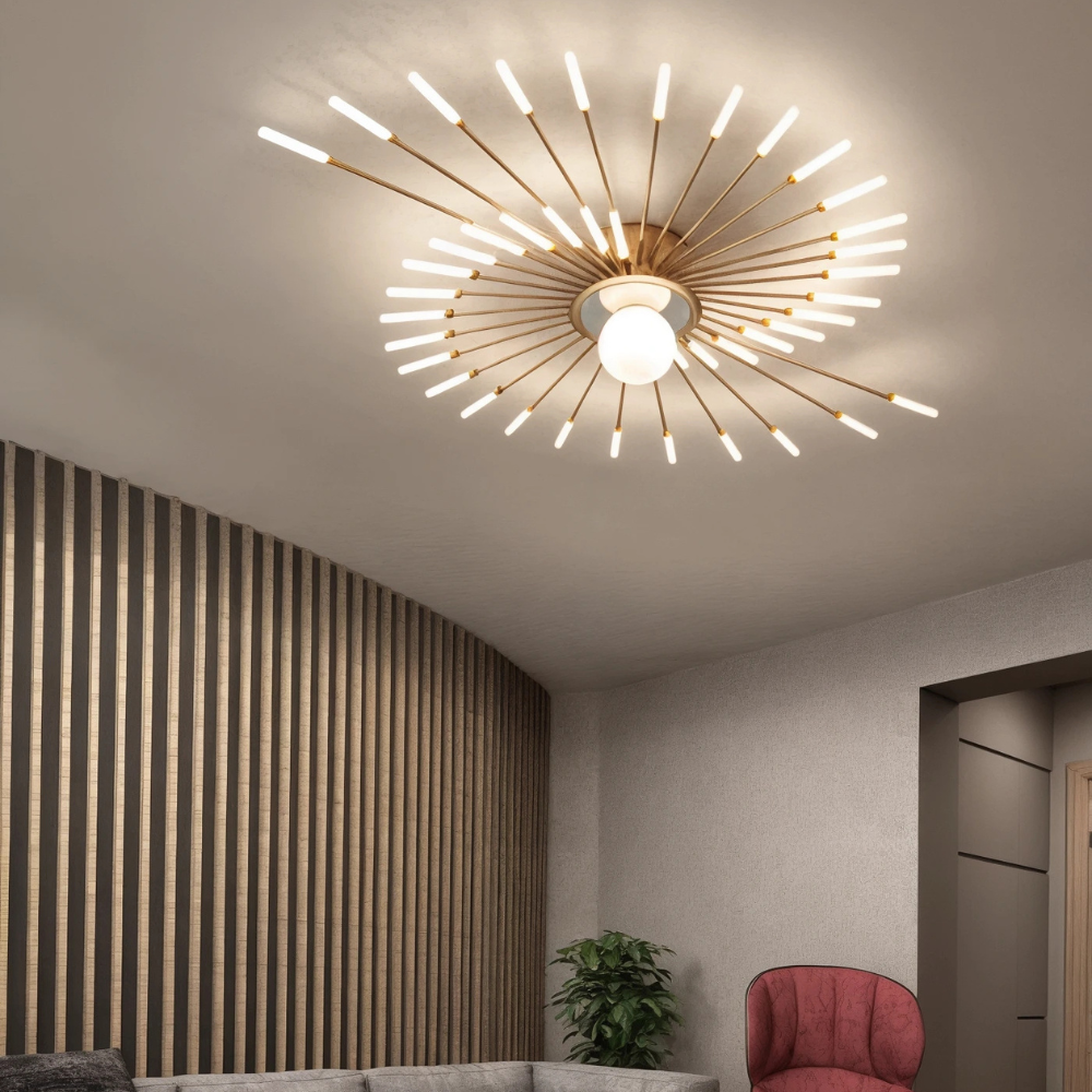 Aeris Chandelier With Contemporary Minimalist Design For Living Areas And Bedrooms