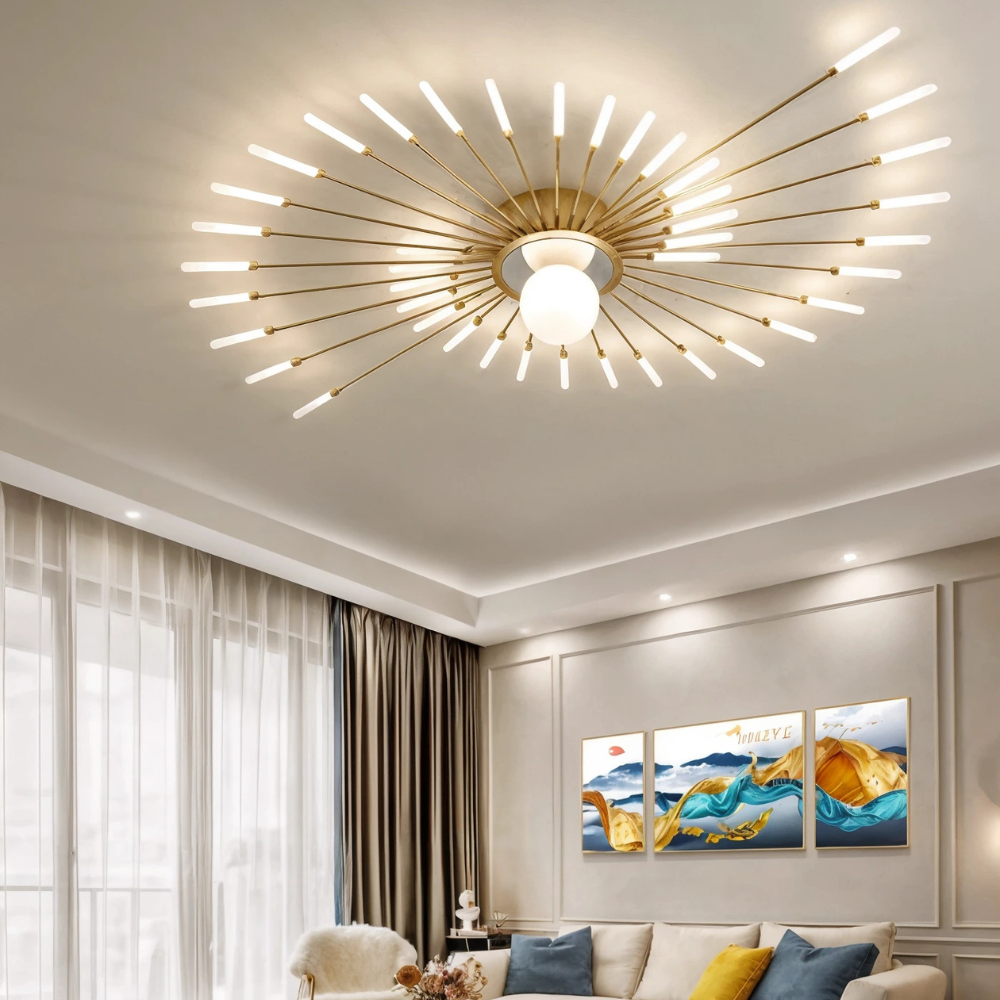 Aeris Chandelier With Contemporary Minimalist Design For Living Areas And Bedrooms