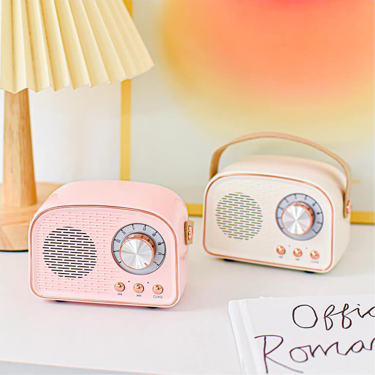 NostalgiaWave Portable Retro Speaker — Vintage Radio Design, Bluetooth 5.0