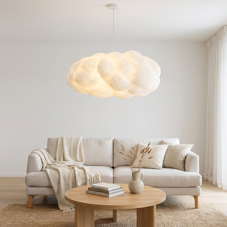 Ardora Pendant Light With Sculptural Form Made From Textile Materials For Indoor Spaces