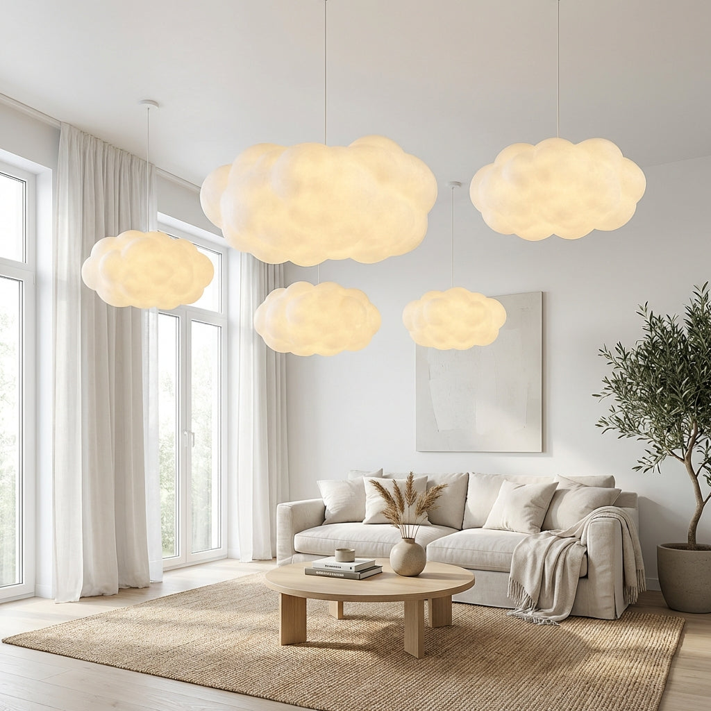 Ardora Pendant Light With Sculptural Form Made From Textile Materials For Indoor Spaces