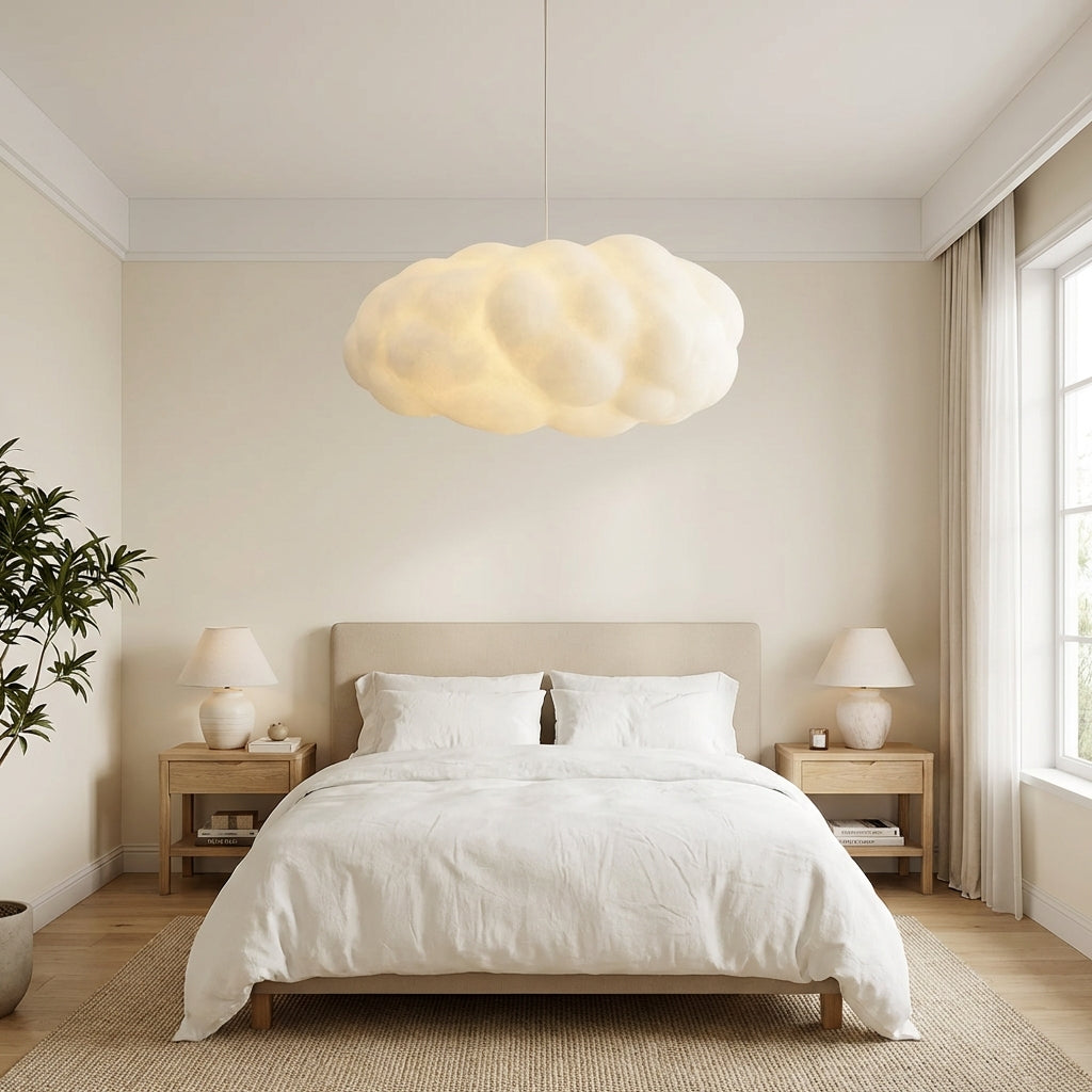 Ardora Pendant Light With Sculptural Form Made From Textile Materials For Indoor Spaces