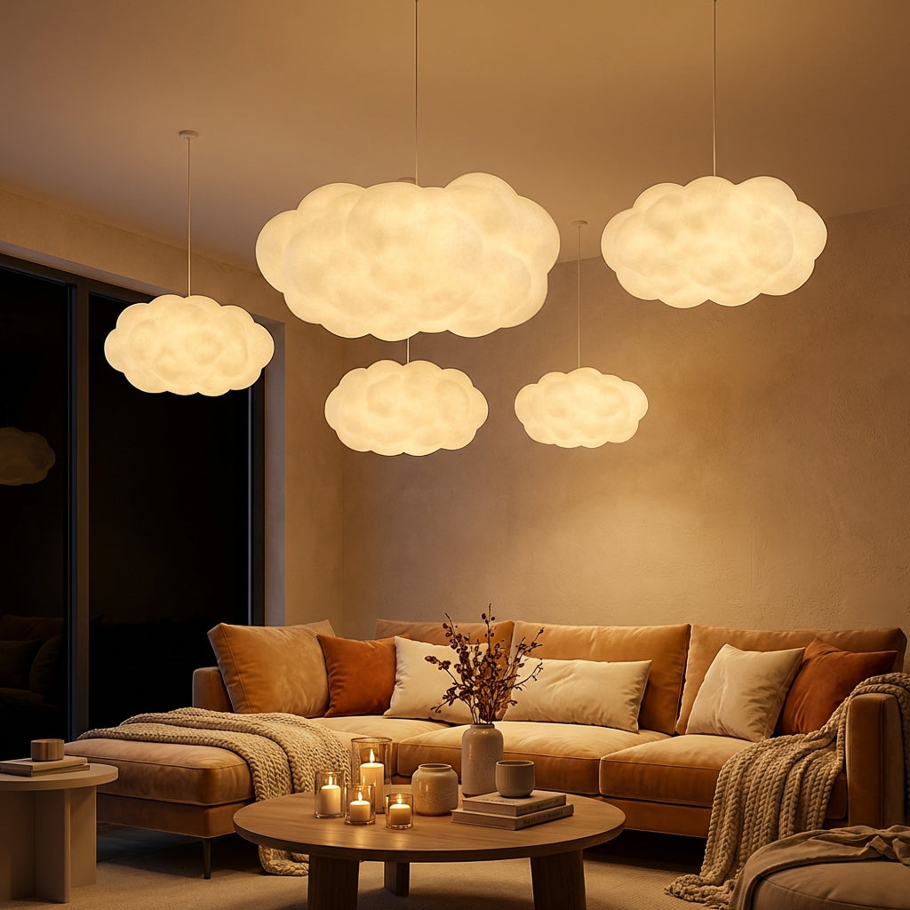 Ardora Pendant Light With Sculptural Form Made From Textile Materials For Indoor Spaces
