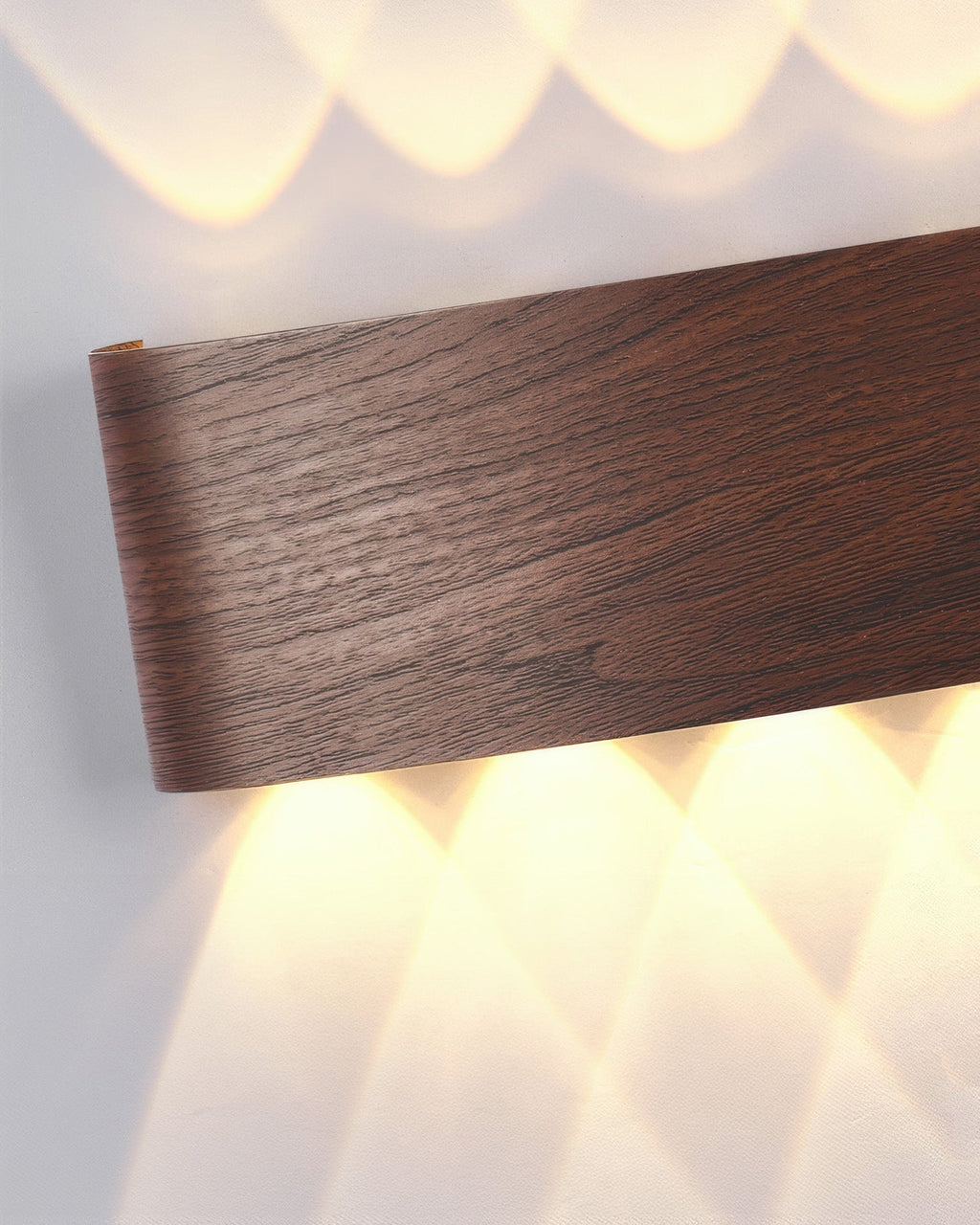 Wood Grain LED Wall Light 10W Warm White 3000K Indoor Outdoor IP65