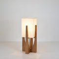 Caelum Walnut Wood Floor Lamp Featuring Linen Shade In Living Rooms Timeless Edition