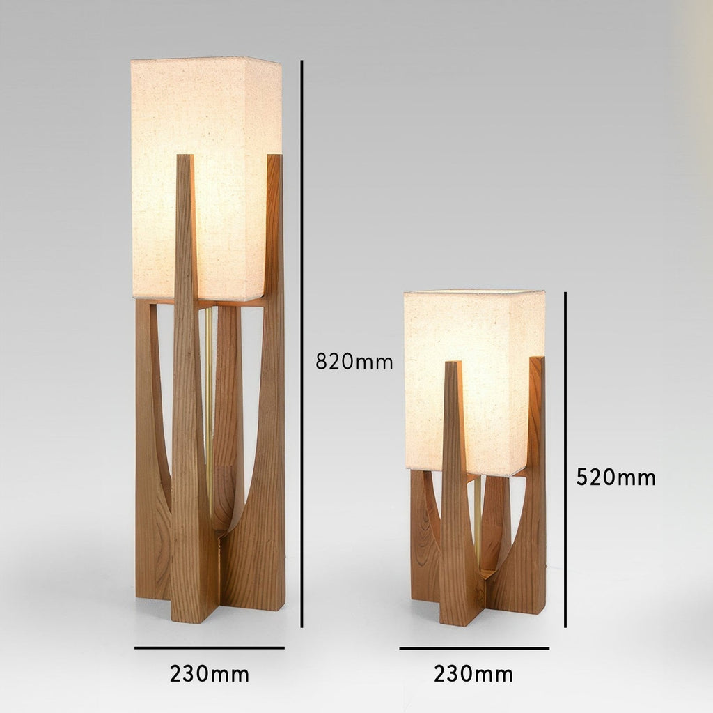 Caelum Walnut Wood Floor Lamp Featuring Linen Shade In Living Rooms Timeless Edition