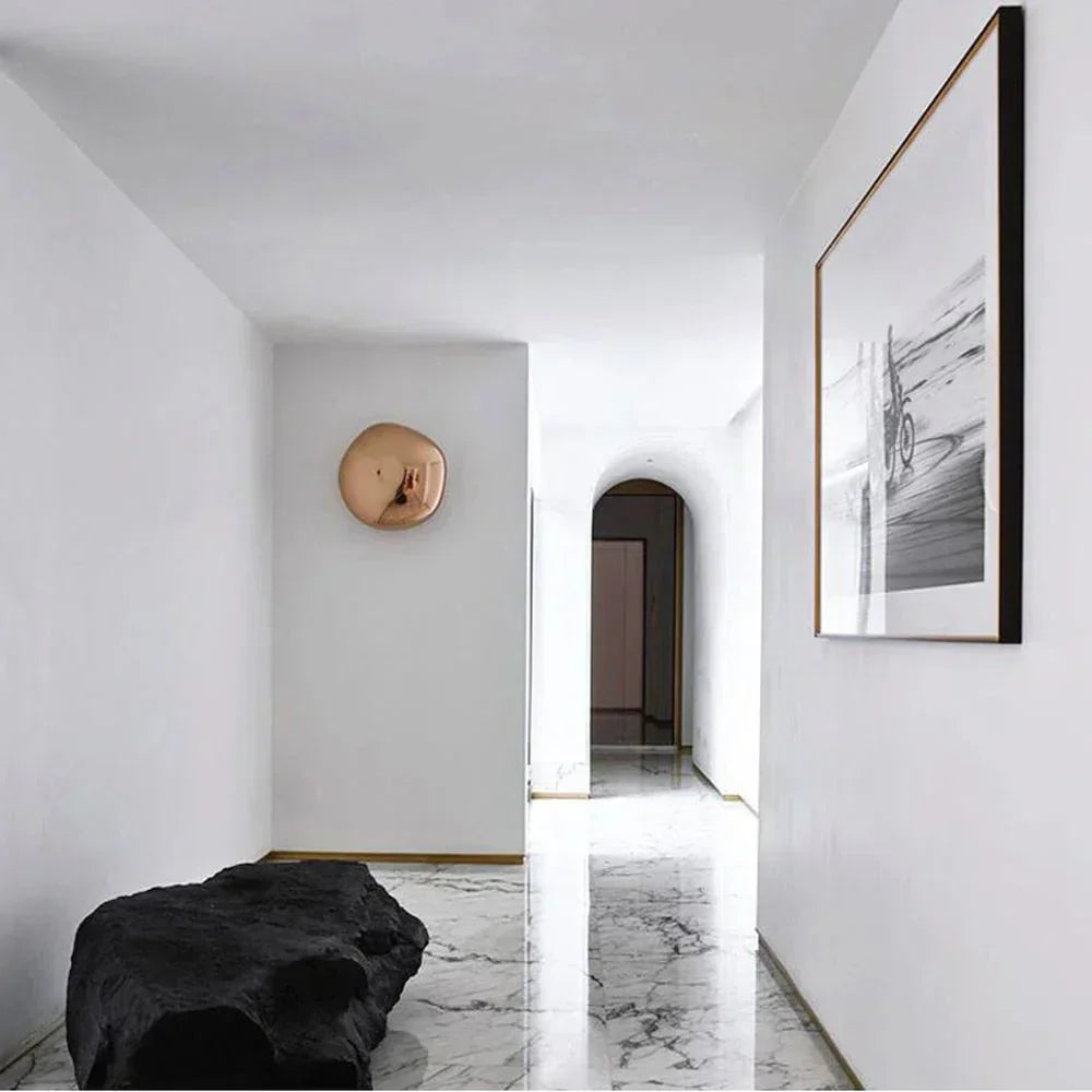 Glacier-Style Molten Acrylic Wall Sconce For Indoor Ambient Lighting In Modern Interiors