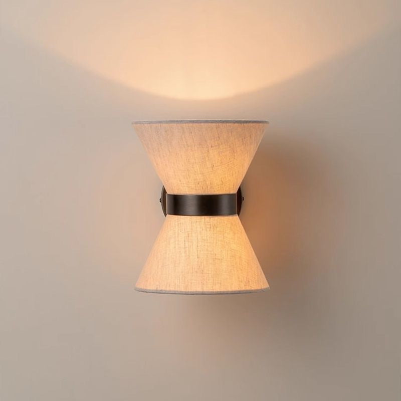 Wabi Sabi Silk Wall Lamp G9 Base, Warm Light For Japandi Style