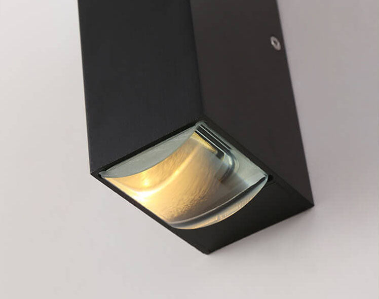AstraGlow Waterproof Outdoor Rectangular LED Wall Sconce For Exterior Use 600 To 1000 Lumens