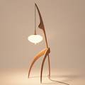 EverLume Pendelleuchte mit skulpturalem Holzrahmen und Diffusor für moderne Küchen