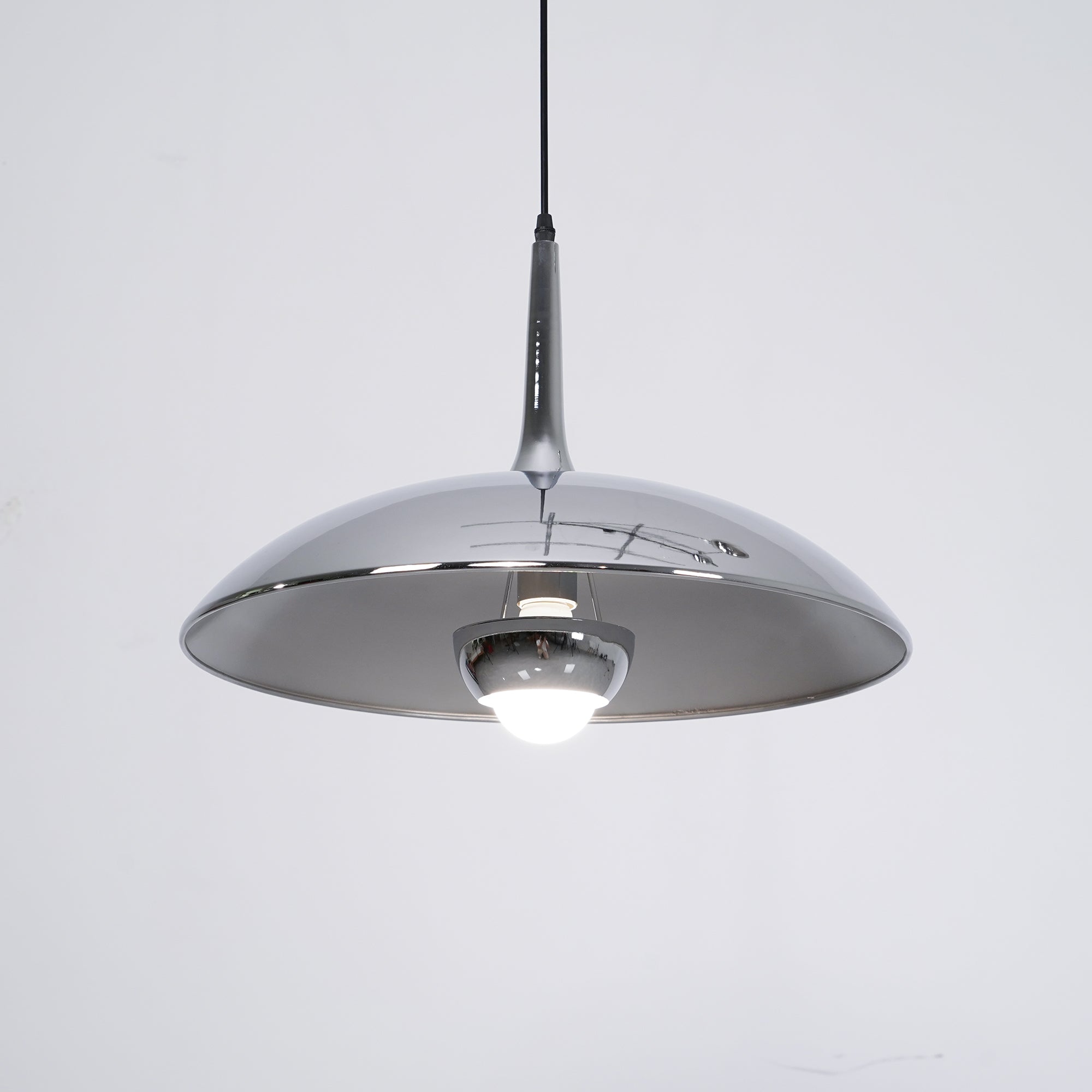 Onos Adjustable Pendant Lamp With Counterweight Ball Vintage Chrome Or Gold Metal