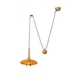 Onos Adjustable Pendant Lamp With Counterweight Ball Vintage Chrome Or Gold Metal