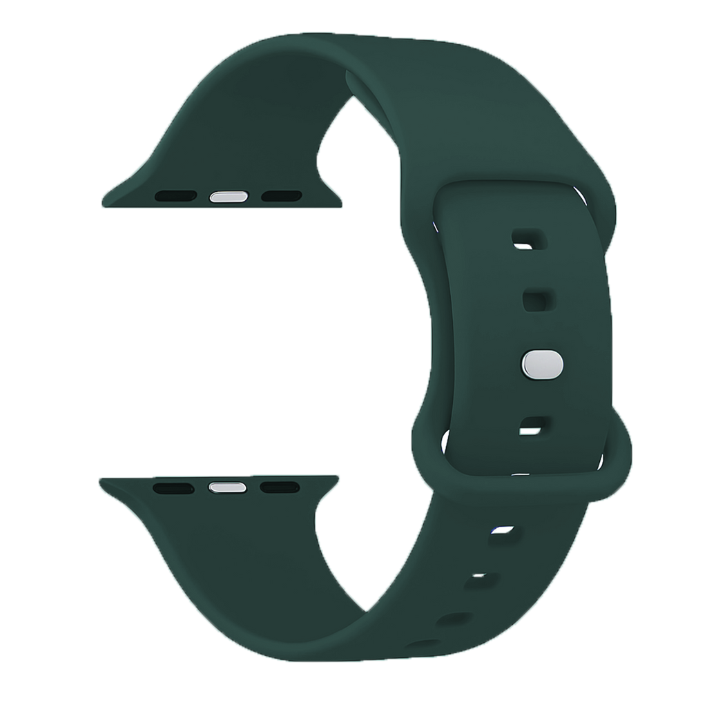 Apple Watch-silikonerem — klassisk olivengrøn, dobbelt løkkelukning