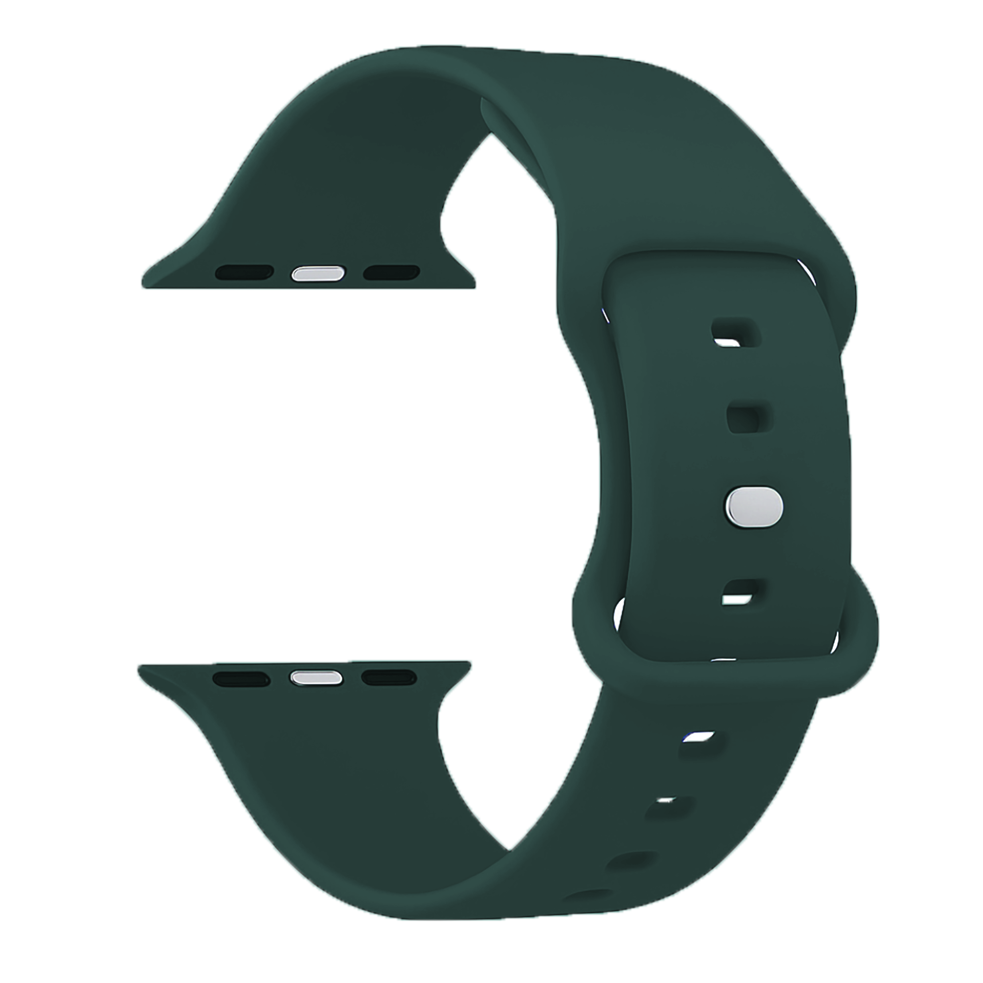 Apple Watch-silikonerem — klassisk olivengrøn, dobbelt løkkelukning