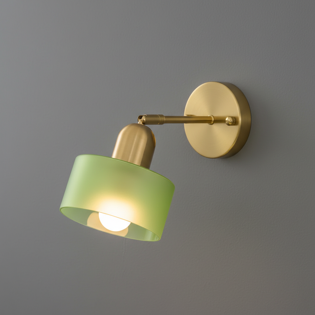 NovaLux Glass Wall Light With Geometric Graphic Accent Lighting For Living Rooms And Hallways
