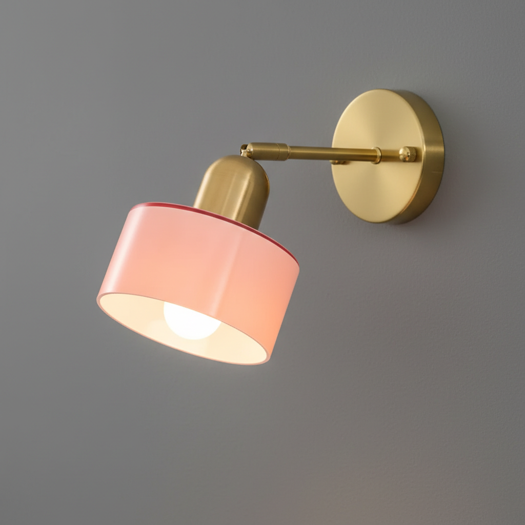 NovaLux Glass Wall Light With Geometric Graphic Accent Lighting For Living Rooms And Hallways