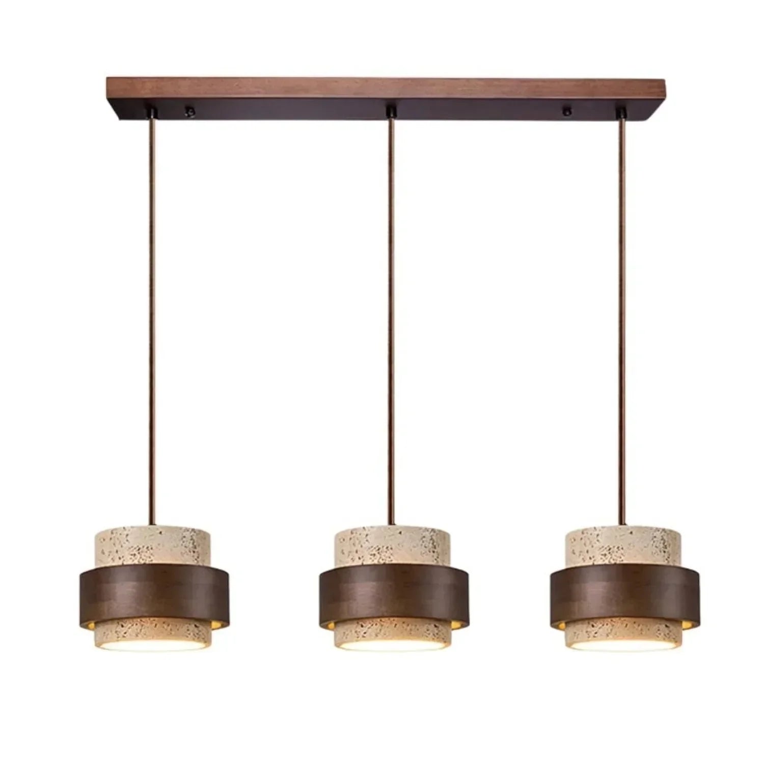 Sansoti Travertine Pendant Lamp Japandi Minimalist Style