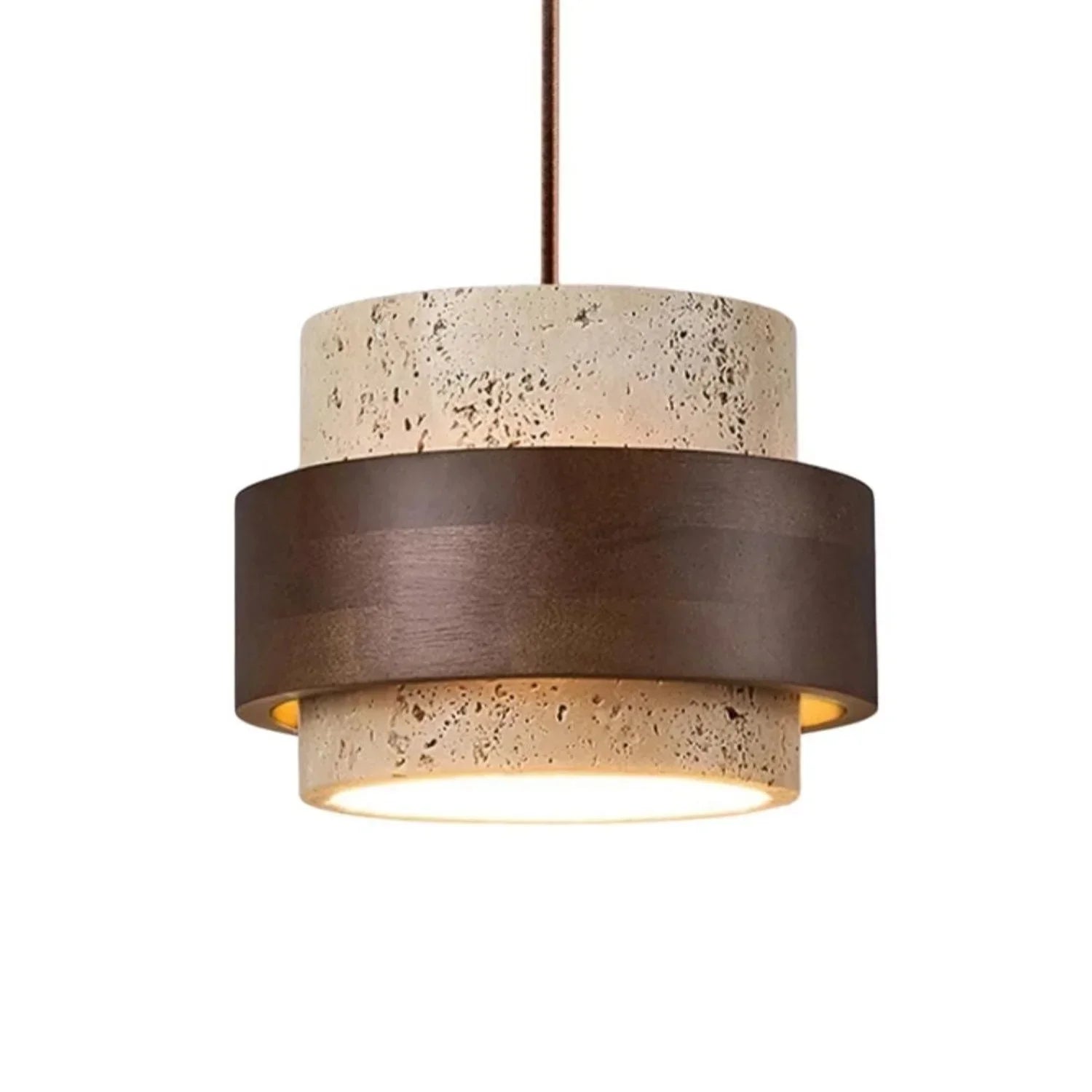 Sansoti Travertine Pendant Lamp Japandi Minimalist Style