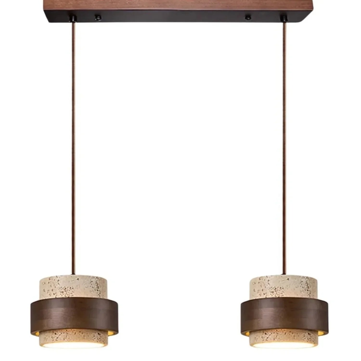 Sansoti Travertine Pendant Lamp Japandi Minimalist Style