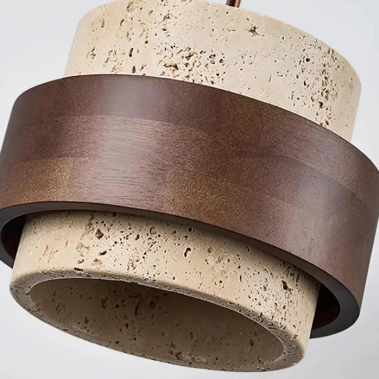 Sansoti Travertine Pendant Lamp Japandi Minimalist Style