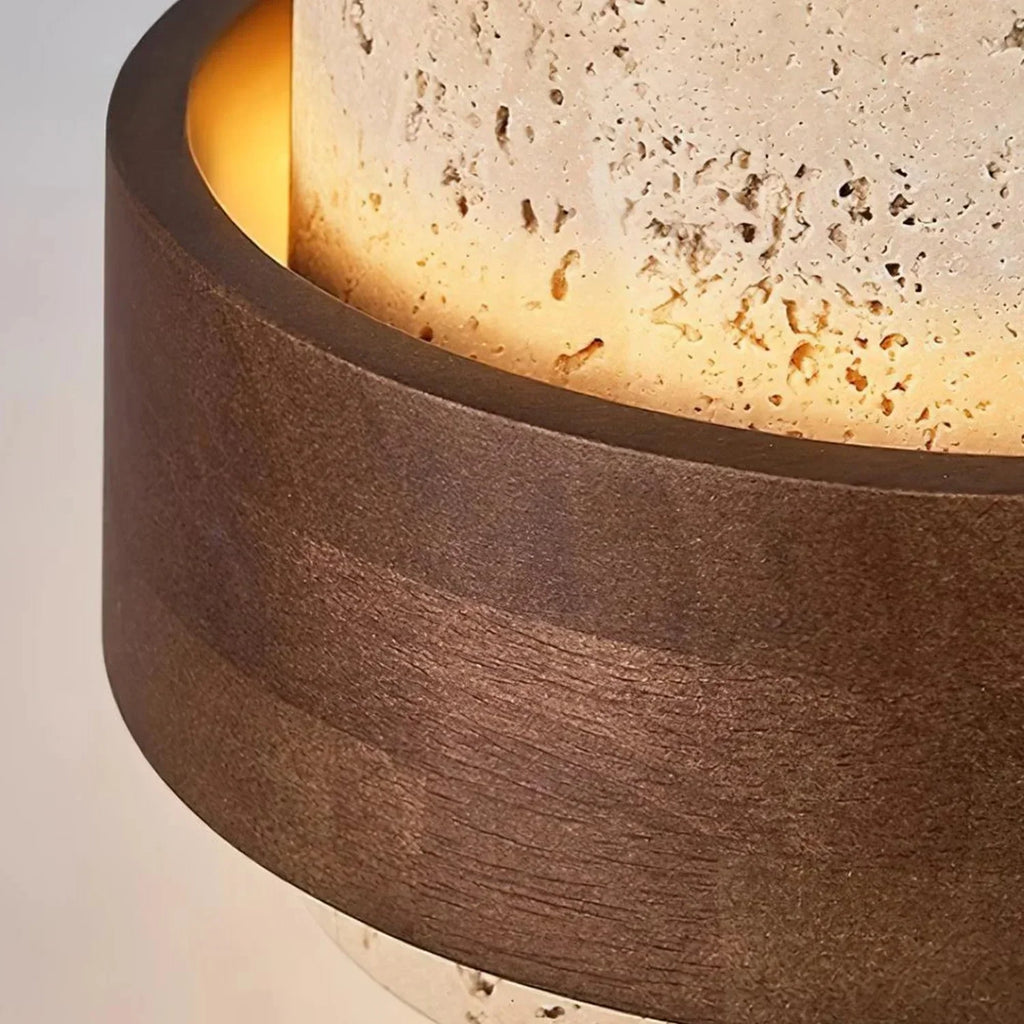 Sansoti Travertine Pendant Lamp Japandi Minimalist Style