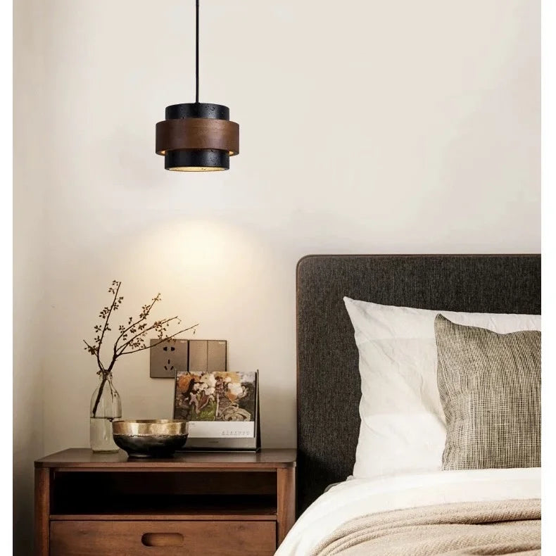 Sansoti Travertine Pendant Lamp Japandi Minimalist Style