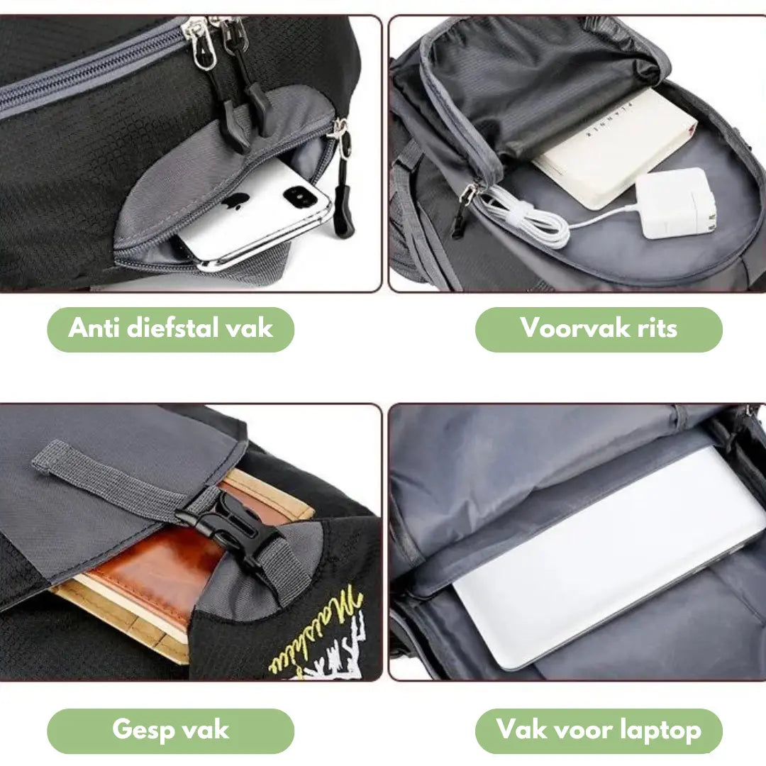 40L Waterproof Hiking Backpack For Camping And Trekking