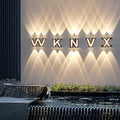 LumaSign LED Exterior Wall Light With Letter Sign You Can Personalize At Home Anywhere