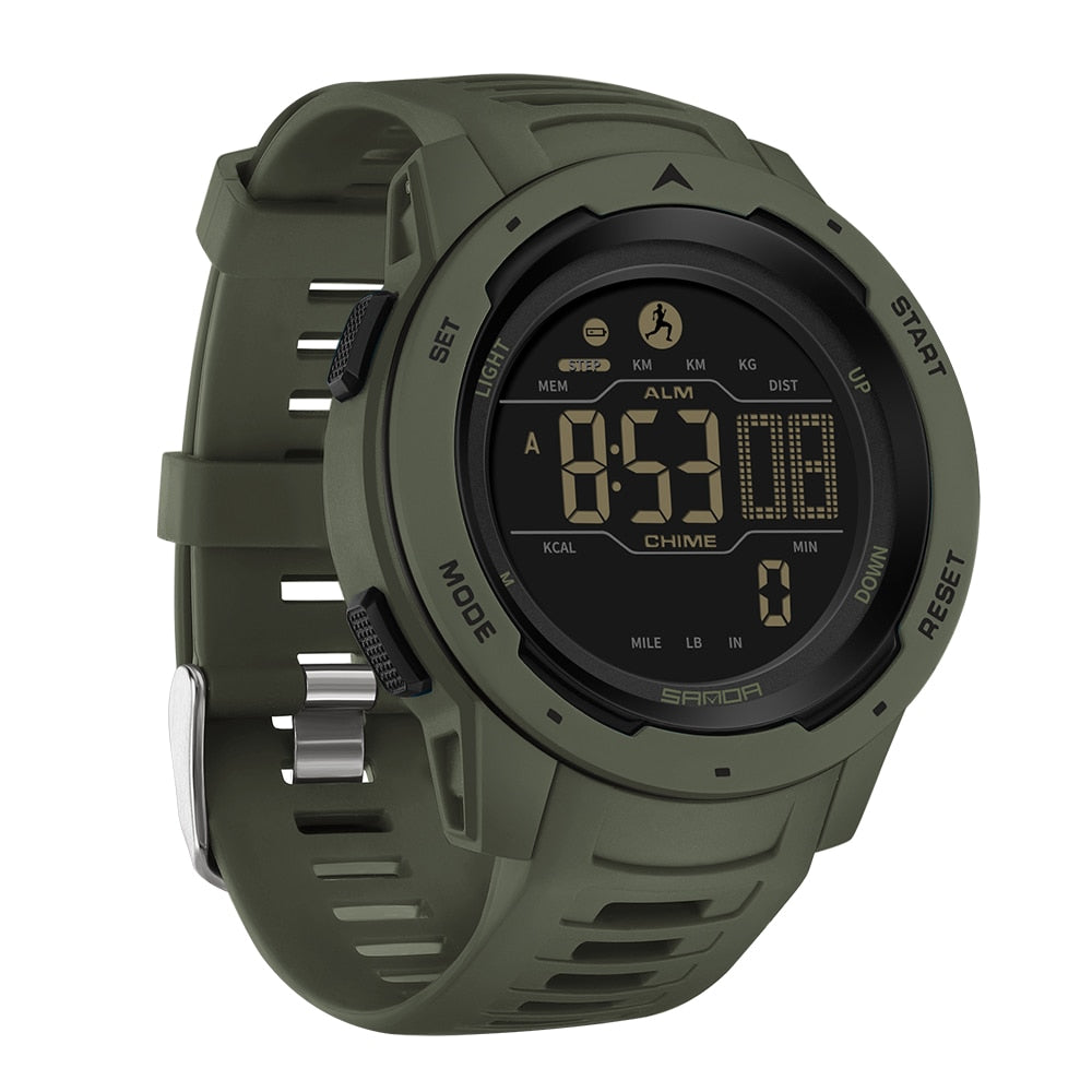 Orologio contapassi digitale da esplorazione all'aperto — impermeabile, struttura robusta