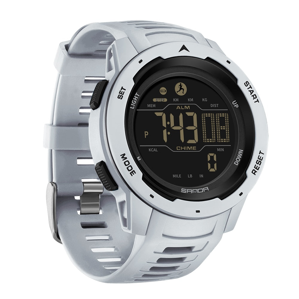 Orologio contapassi digitale da esplorazione all'aperto — impermeabile, struttura robusta