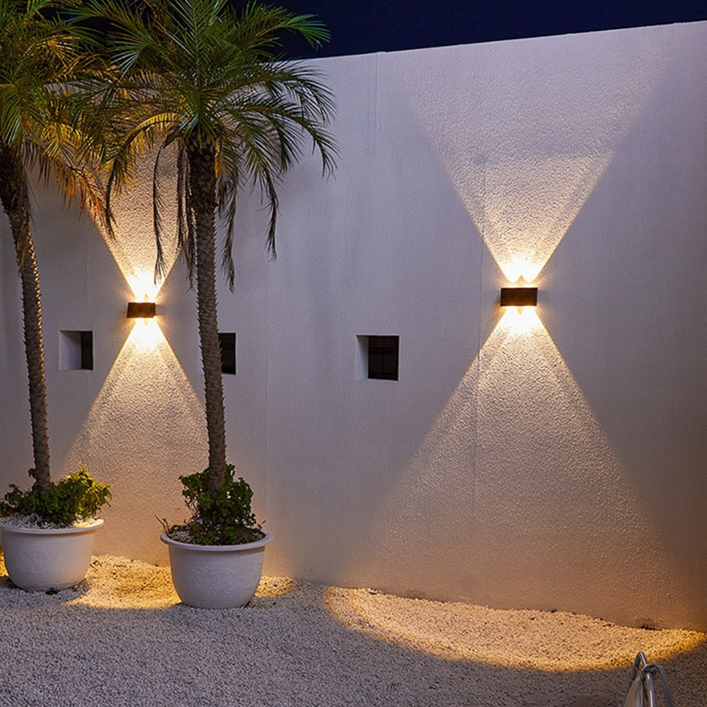 AstraLume Outdoor LED Fixture Wall Light With Upward And Downward Beams For Exterior Walls