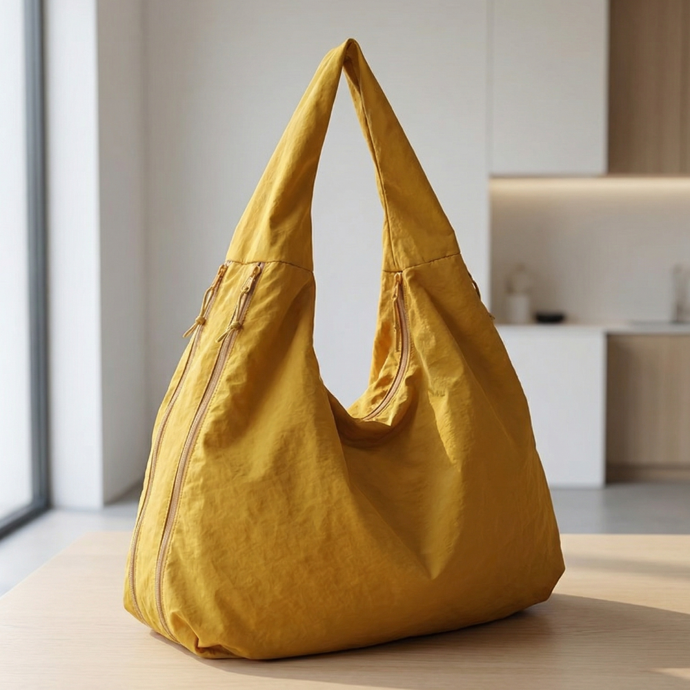 Oversized-skuldertaske - udvendige lommer, 15-tommers laptoprum, maskinvaskbar
